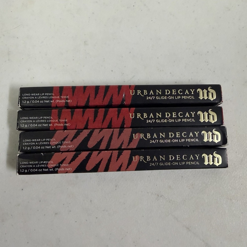 4 Urban Decay 24/7 Glide-On Waterproof Lip Liner Mixed Lot of 4 Manic 714 Peyote